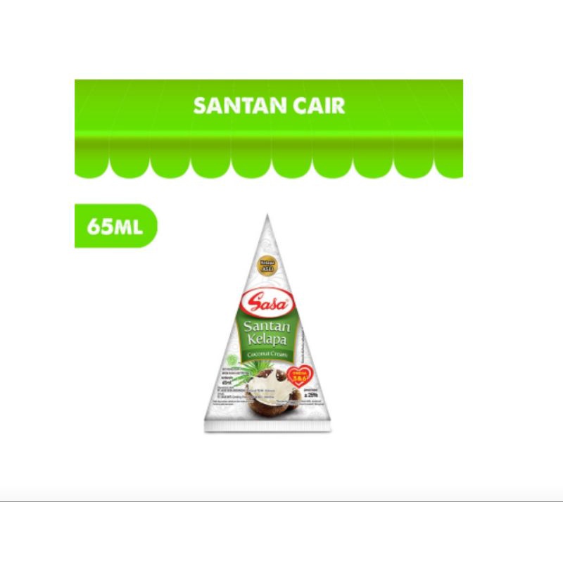 

SASA santan kelapa cair 65ml