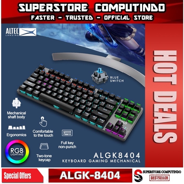 Keyboard Gaming Mechanical TKL Altec Lansing ALGK-8404 RGB