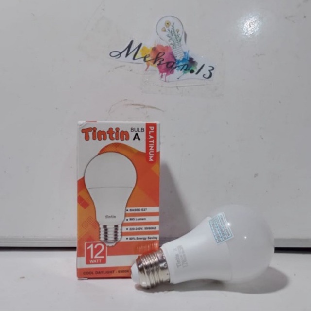 Lampu LED Tin-Tin Platinum 12 WATT, GARANSI 1 TAHUN, TIN-TIN