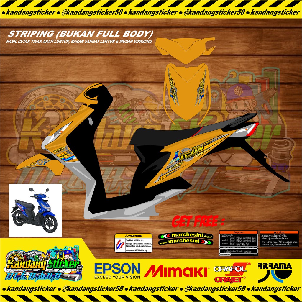 Striping Custom Beat Karbu Mothai Thailook Ototrend Babylooks Shopee Indonesia Striping Custom Beat Karbu Mothai Thailook Ototrend Babylooks Shopee Indonesia