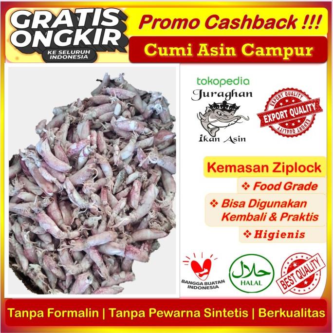 

[COD] Cumi Asin / Sotong Asin Telur Balita TerEnak, dan Berkualitas 500 Gr [COD]