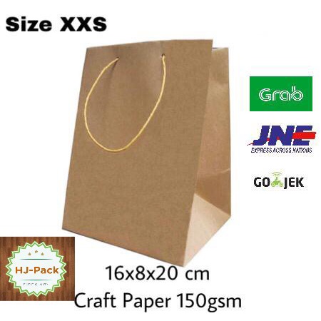 

GROSIR paperbag paper bag tas kertas tas online goodiebag XXS 16x8x20