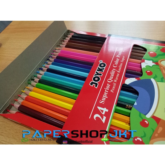 

WARNAPENSIL- GROSIR!!! PENSIL WARNA 24 JOYKO CP-24PB ( 24 COLOR ) -PENSIL WARNA