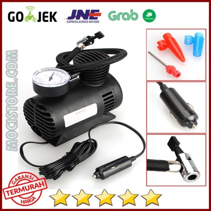 Pompa Ban Elektrik  Kompresor Mini Portable 300 PSI Untuk MobilMotorKasur Angin DLL