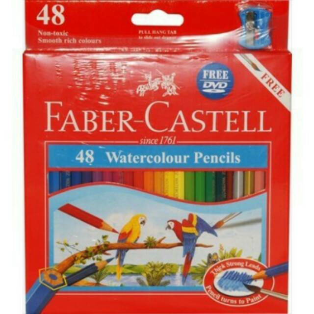

Pensil warna Faber castell 48 warna watercolour