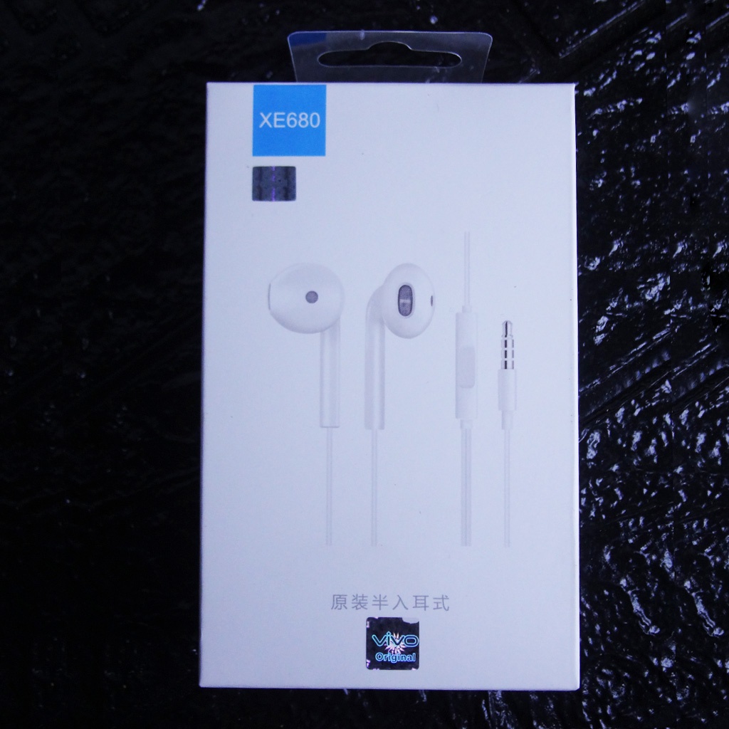 Handsfree ORIGINAL 100% VIVO XE680 Earphones / Headset