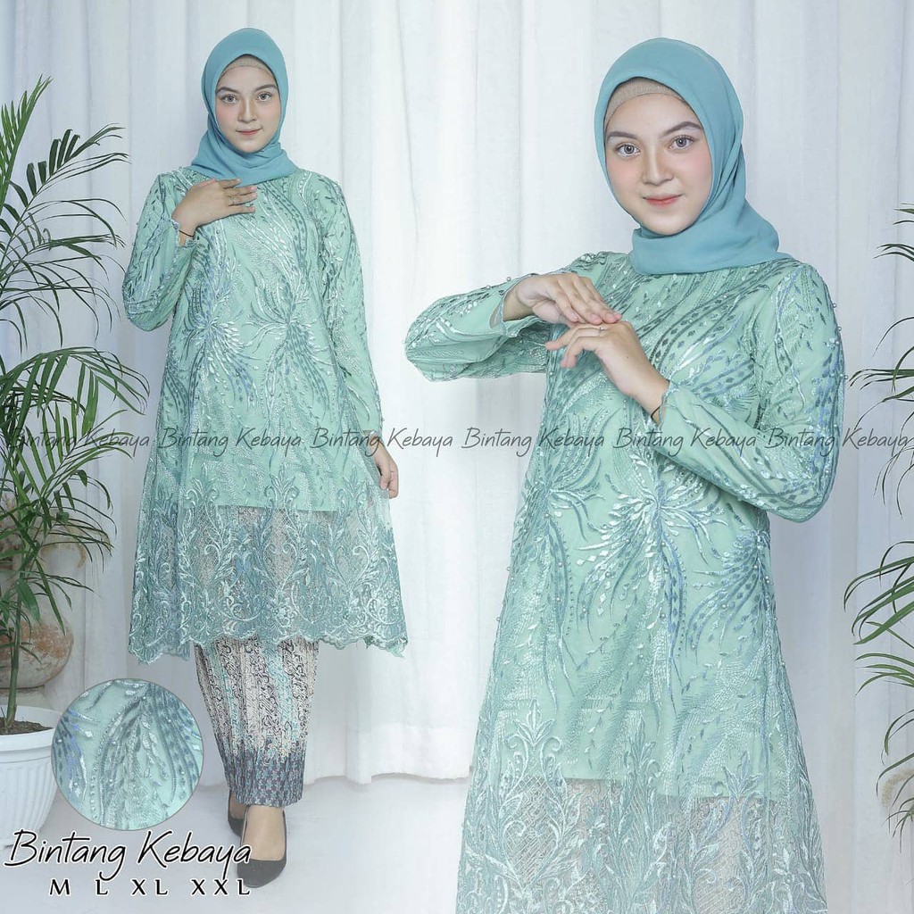 PROMO SET TUNIK TULLE MUTIARA BORDIR / TERBARU SET TUNIK TULLE MUTIARA BORDIR