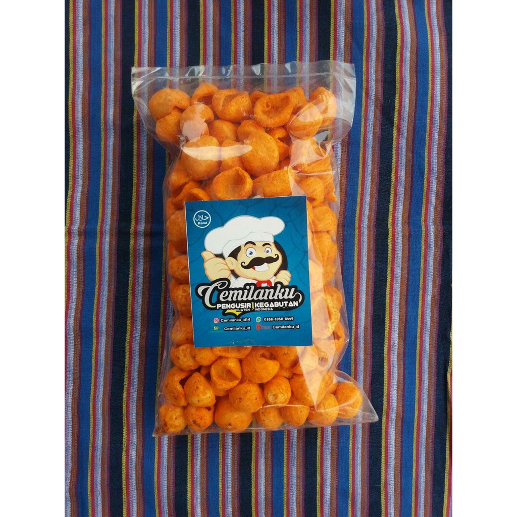 

KERUPUK KERANG PEDAS 100gr / KERANG RAMBO PEDES / KERUPUK KEONG