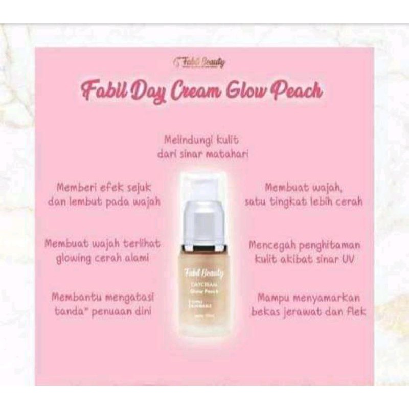 

fabil day cream glow peach