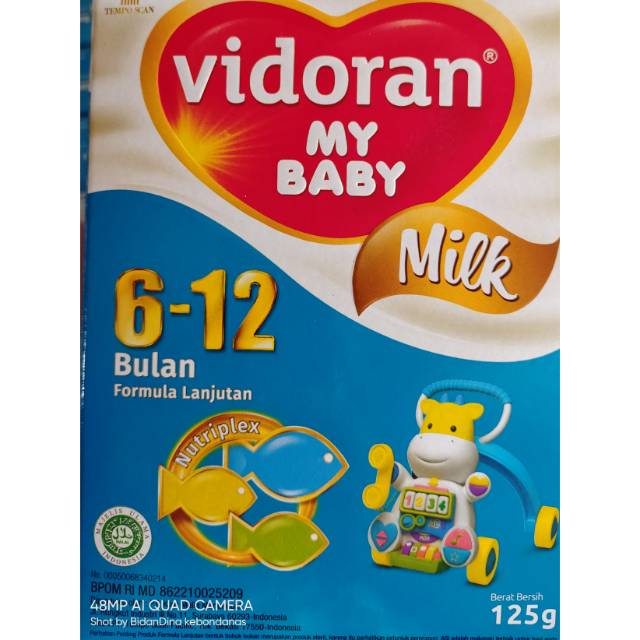 Susu vidoran 6-12 bulan