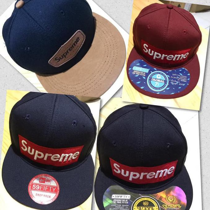 ♛ SALE TOPI SNAPBACK DISTRO TOPI BASEBALL♛ TOPI SNAPBACK SUPREME MURAH BERKUALITAS - HITAM