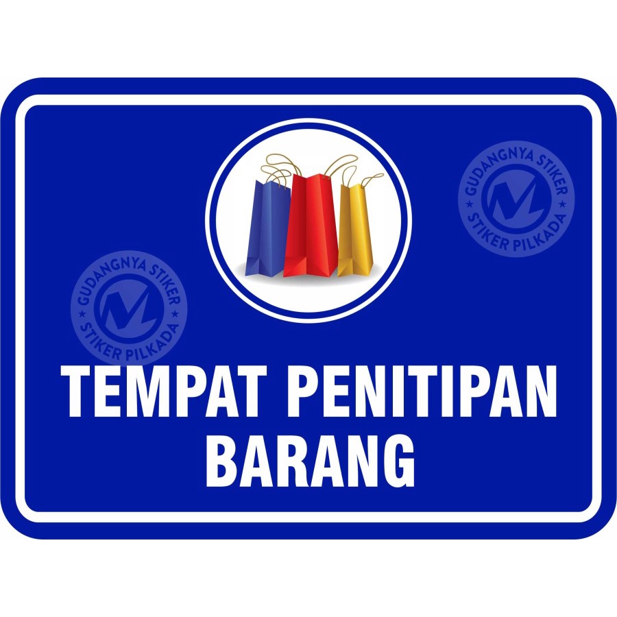 

STIKER VINYL TEMPAT PRNITIPAN BARANG - 15X20CM