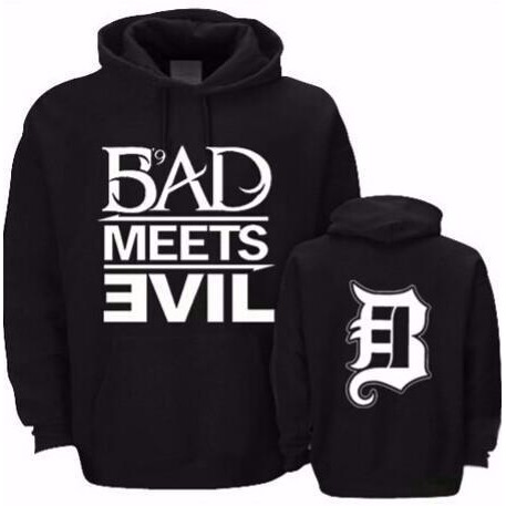 JAKET   SWEATER   HOODIE Hoodie bad meet evil (black)LOTHIN