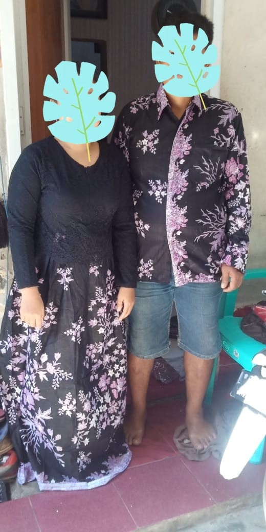 Couple Gamis Brokade Couple 2557 //couple Gayatri Bruklat // Lumbung Batik