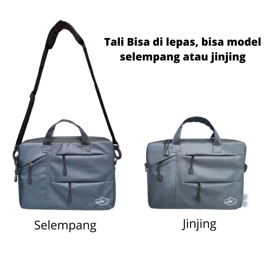 Tas Laptop 14 Inch Pria Wanita Jinjing Selempang Anti Air Waterproof Tas Leptop 13 - 14 inch Tenteng Slempang Laki Cewek Tas Laptop Shoulder Bag Anti Air Waterproof