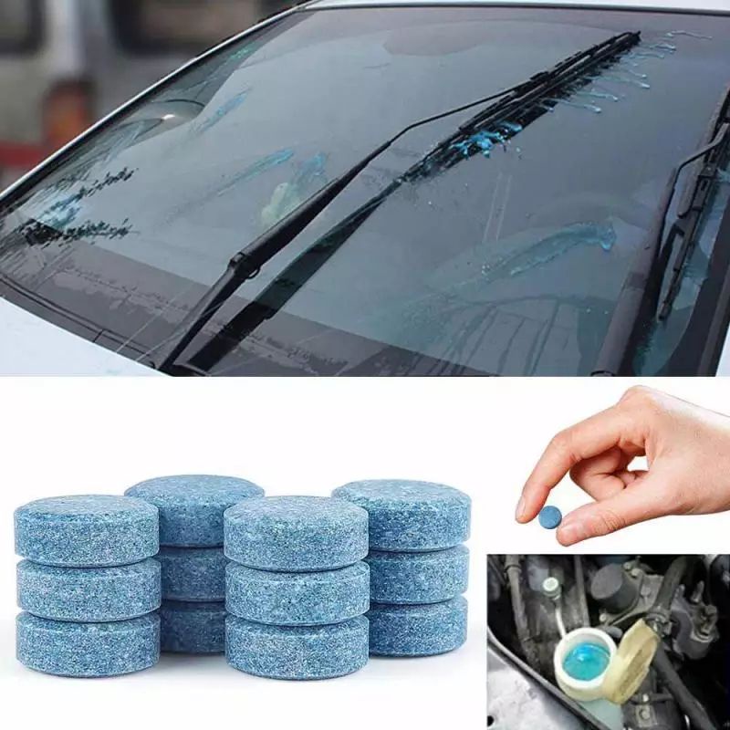 Tablet Sabun Pembersih Kaca Mobil Wiper Fluid Tablet Cleaner Cairan Sabun anti Kusam Pembersih Kaca Jendela Mobil