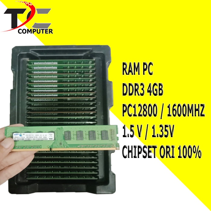 RAM MEMORY PC DDR3 4GB PC-12800