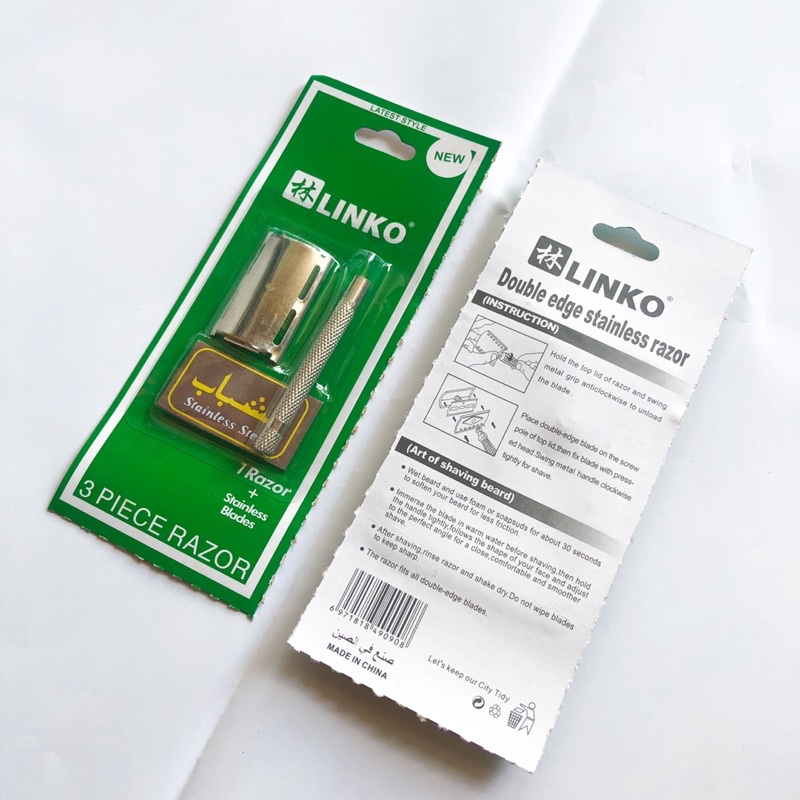 (1 Pcs) Pisau Cukur Linko / Alat Cukur Kumis Jenggot