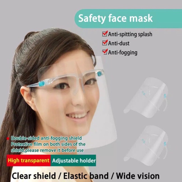 Faceshield Kacamata , face shield (Frame+Mika) (Grab)Medan