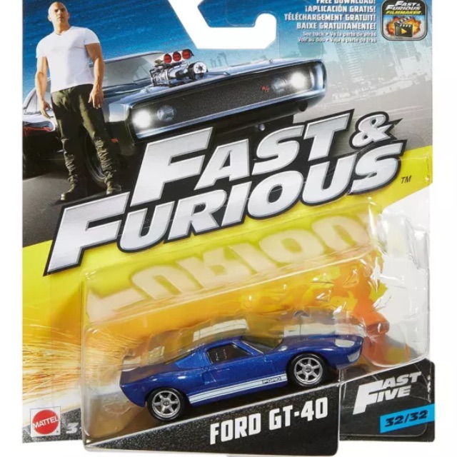 Hotwheels ford gt 40 fast furious