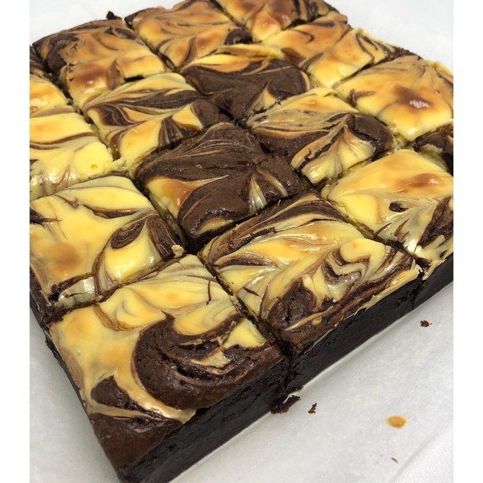 

Dark Choco Cheese Brownies/Peanut Butter Brownies