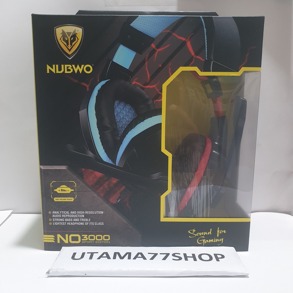 Headset Gaming NUBWO NO.3000 Headphone Gaming Headphone With Mic