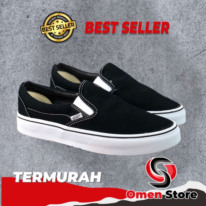 Flas Sale Sepatu Slip On Vans Hitam