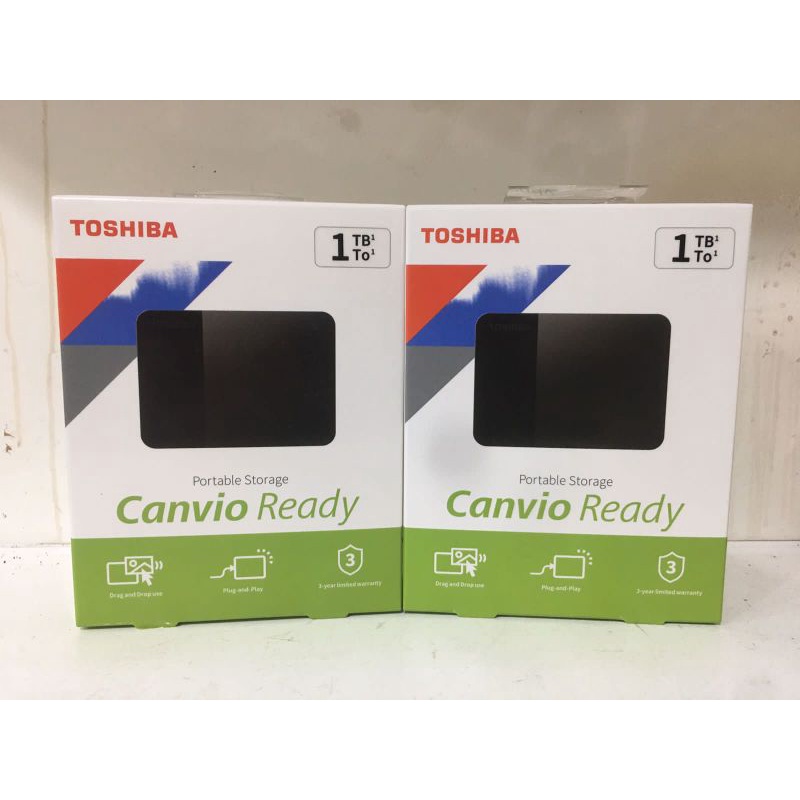 Toshiba 1TB Harddisk External Canvio Ready