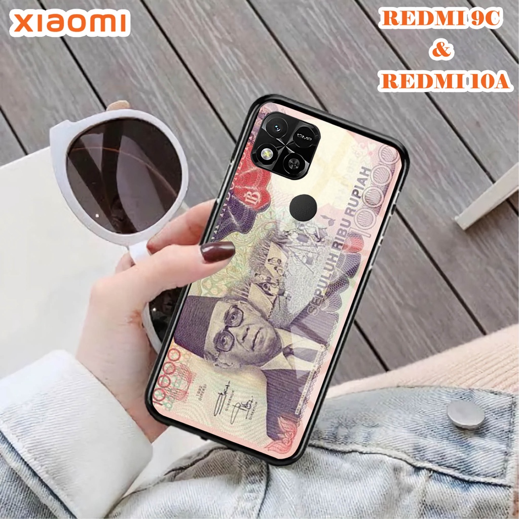 Softcase Glass Kaca REDMI 10A & REDMI 9C - Case Handphone REDMI 10A  REDMI 9C [T25].