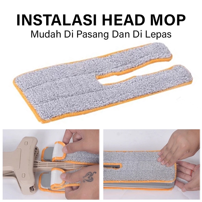 Terbaru Alat Pel Lantai 2 Sisi Alat Pel Lantai Pel Tarik Ultra Mop Cleanze Ultra Mop Double Sided