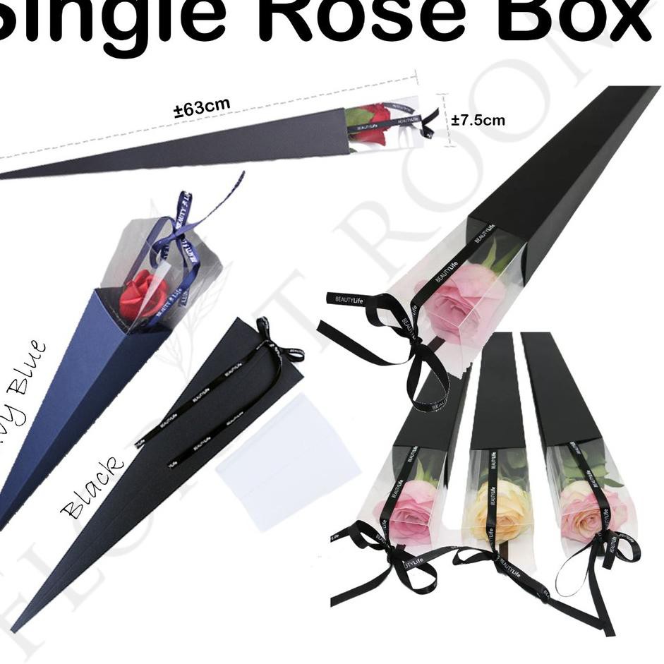 

[Terhebat se-RI] Single Rose Box - Box Bunga - Florist - Bloombox - Kotak - Florist - Kado - Hadiah