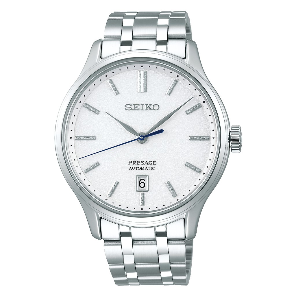 JAM TANGAN PRIA SEIKO SRPD39J1 PRESAGE ZEN GARDEN AUTOMATIC STAINLESS STRAP SILVER WHITE