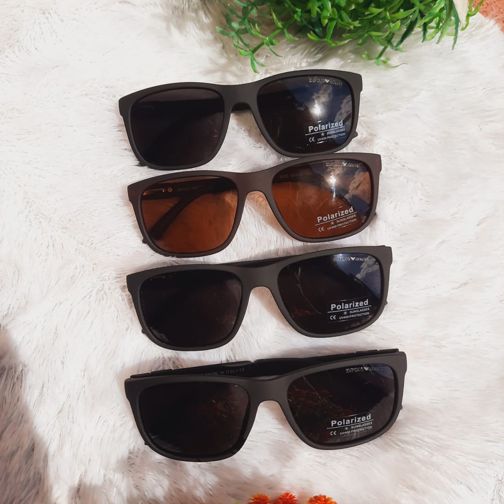 KACAMATA FASHION COWOK POLARIZED KACAMATA HITAM