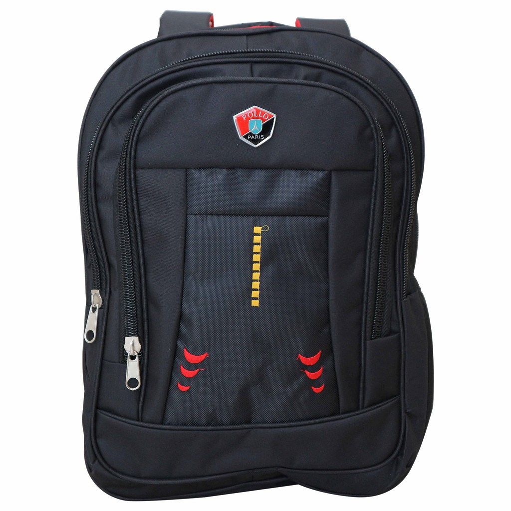 Jual Tas Ransel Gendong Punggung Polo Laptop Sekolah Anak SD SMP SMA Kerja Murah FREE RAIN COVER
