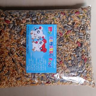 Makanan hamster kesukaan biji bijian lengkap kemasan 1 kg Makanan hamster kesukaan biji bijian lengkap kemasan 1 kg