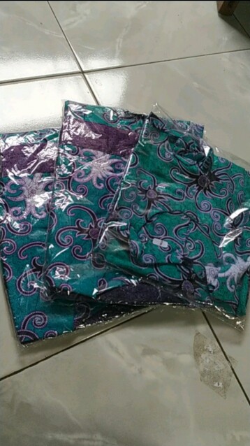 Promo Batik Couple Keluarga Sarimbit Sania Ruffle Batik Ori Ndoro Jowi Motif Cumi Tosca