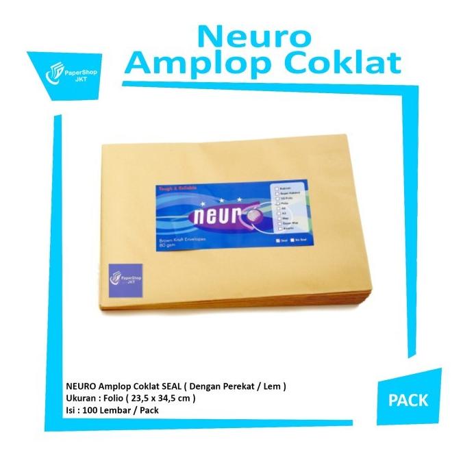 

HOT PROMO!!! Neuro Amplop Coklat Ukuran Folio SEAL