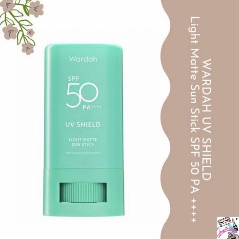 ☃Cutezz_Ching1☃Wardah UV Shield Light Matte Sun Stick SPF 50 PA+++ 22g