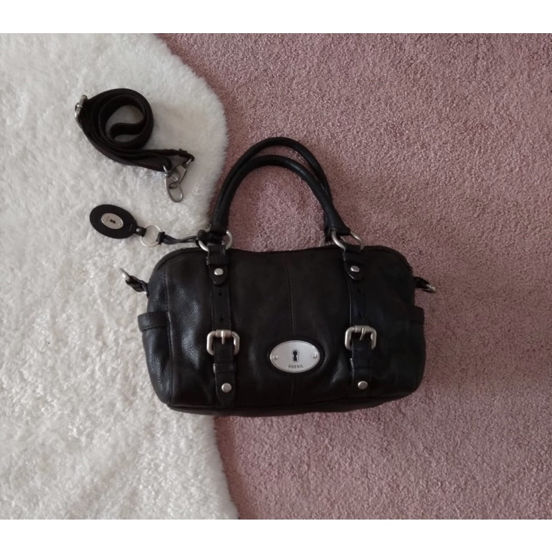 <PRELOVED> Fossil Maddox Large Black