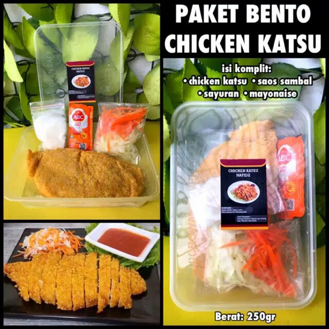 

Paket bento chicken katsu komplit