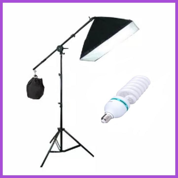 PAKET SOFTBOX BOOM ARM DAN LIGHT STAND