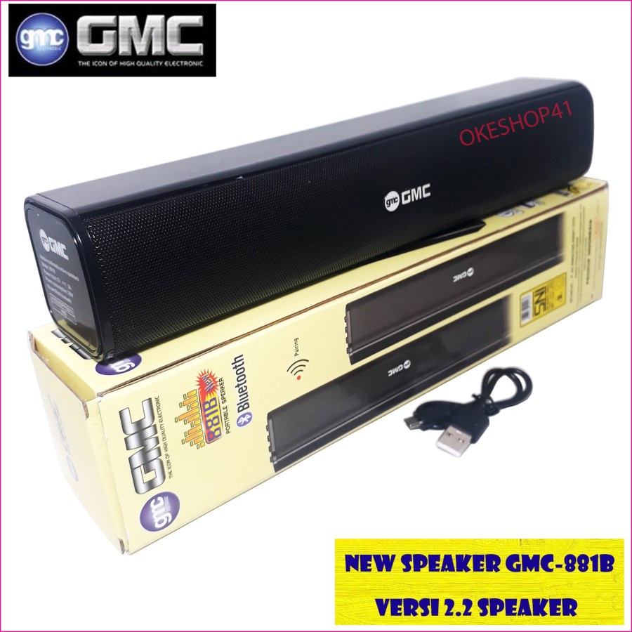 GMC Speaker Portabel Bluetooth 881B Super Bass