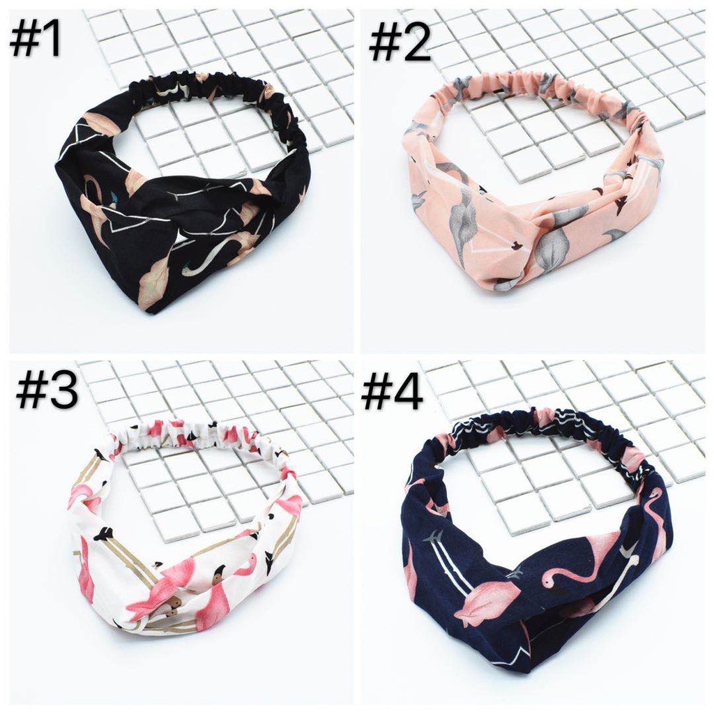 {Bayar Di Tempat} Bando Motif Wanita Hairband Elastis Karet Aksesoris Fashion Bando Import