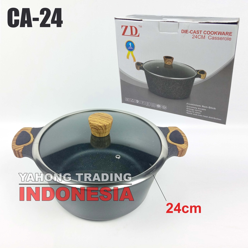 Panci Die Cast Cookware 24cm Casserole