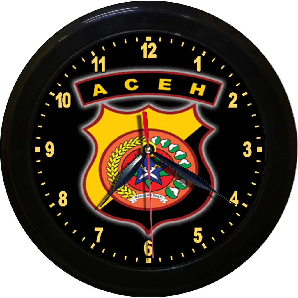 JAM DINDING POLDA ACEH   (DIAMETER 30CM)