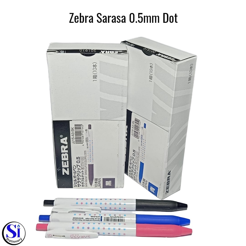 

Pulpen Zebra Sarasa Clip Motif DOT 0.5 mm/Ballpoint SARASA