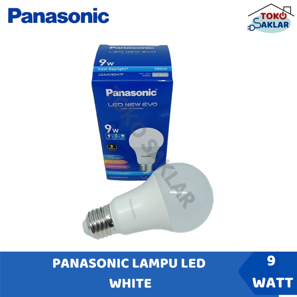 Lampu LED Bulb Panasonic New Evo 9 Watt