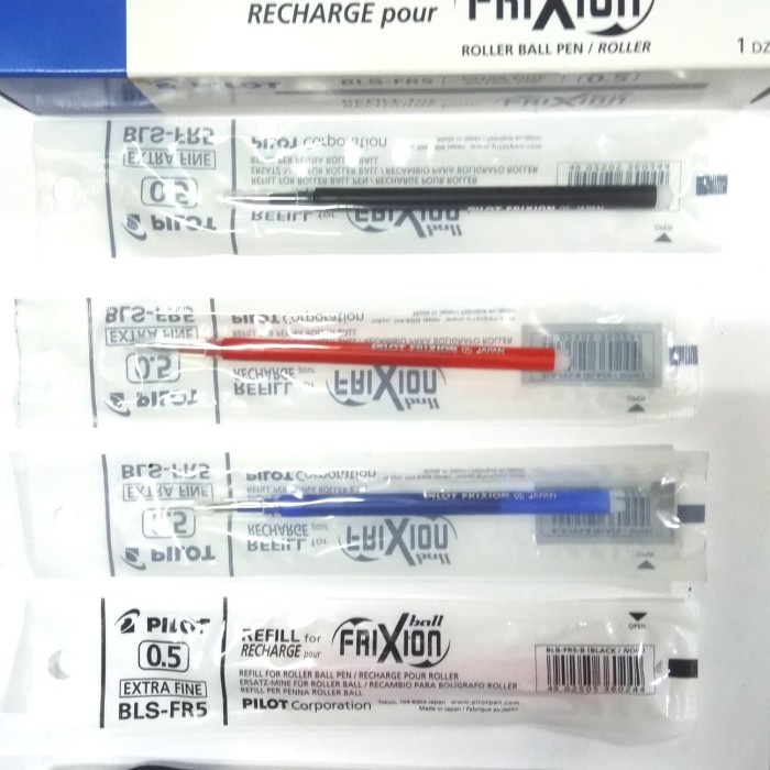 

TULIS-ALAT- REFILL ISI ULANG BALLPOINT PULPEN PEN PILOT FRIXION 0.5 / 0.7 MM - HITAM -ALAT-TULIS.