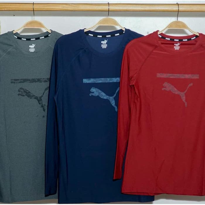 PUMA BASELAYER BAJU LARI GYM OLAHRAGA FITNESS ORIGINAL