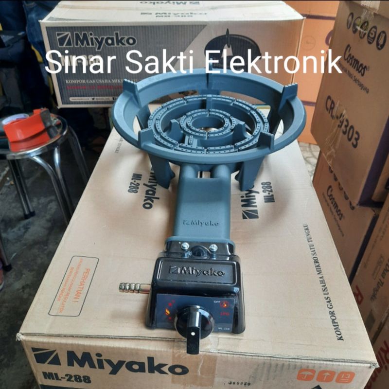 Kompor Gas Komersial Miyako Cor ML 288 / Api Seribu Jos 1 Tungku